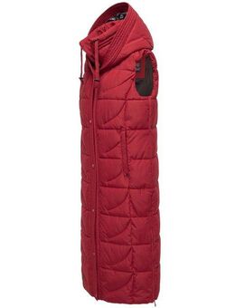 Navahoo Steppweste Brezelchen Warme, lange Damen Outdoor-Weste mit Kapuze