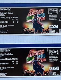 2 Tickets ANDREAS GABALIER 2.08.2025 - Gröbenzell