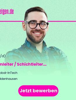 Teamleiter / Schichtleiter (m/w/d) - Hiddenhausen