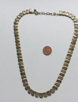 Damen Schmuck Halskette mit Platten Gold Double 1960er Jahre - Fulda