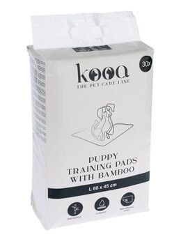 kooa Trainingsunterlage mit Bambus für Hundewelpen - Medium: L 45 x B 30 cm, 30 Stück