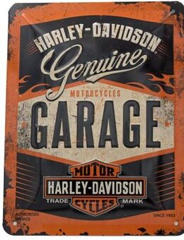 Tolles Harley-Davidson Blechschild Garage Biker Motorrad - Hamburg