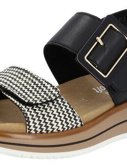 Remonte ELLE-Collection Keilsandalette, Sommerschuh, Sandale, Komfortschuh mit praktischen Klettverschlüssen