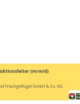 Junior Produktionsleiter (m/w/d) - Wietze
