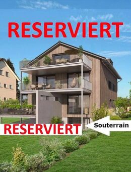 ERSTBEZUG 2025 : 2.5 Zimmer- Souterrain-Wohnung mit riesiger Terrasse und Zugang zum Garten - Überlingen