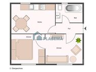 Renovierte 2- Zimmer- Wohnung mit großer Küche mit Einbauküche in guter Wohnlage zu vermieten - Schwerin