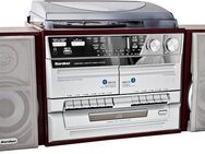 Karcher KA 320 Stereoanlage (AM-Tuner, FM-Tuner, 4 W, CD-Player, USB Anschluss, MP3-Wiedergabe, Line-Out, Kopfhörerausgang)