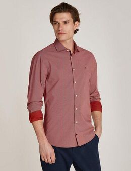 Tommy Hilfiger Businesshemd CL STRETCH GEO PRINT SF SHIRT mit Minimal-Print