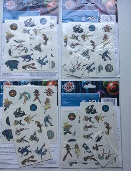 Bakugan Einmal-Tattoo Vintage Sammler Set - Fulda