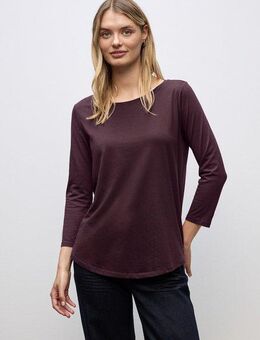 STREET ONE Langarmshirt in Unifarbe