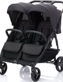 Fillikid Zwillingswagen Duo, schwarz melange
