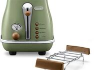 De'Longhi Toaster Incona Vintage »CTOV 2103.BG«, 2 kurze Schlitze, 900 W, im Retro Look, grün