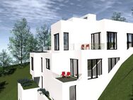 Einmalige Chance! Exklusive Neubau 4 Zimmerwohnung mit 2 Bädern, 3 Terrassen & 2 Garagen in schickem Bunglow mir nur Zwei Einheiten. Hightlight: Aufzu - Höchberg