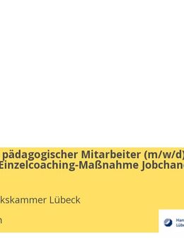 Coach oder pädagogischer Mitarbeiter (w/m/d) für unsere Einzelcoaching-Maßnahme Jobchance direkt - Elmshorn