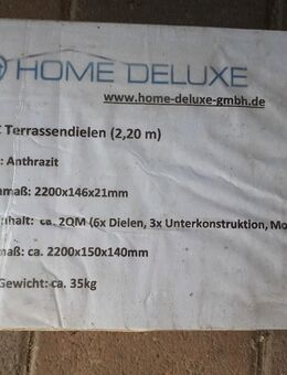 2 Pack Home Deluxe WPC-Terrassendielen 2,20 m in anthrazit - Impflingen