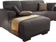 Home affaire Ecksofa BORNHOLM L-Form mit Recamiere, Maße B/T/H: 234/162/85 cm, Recamiere links oder rechts bestellbar, Wellenfederung, inkl. 2 Kissen