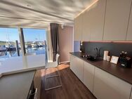 LUXUS Hausboot - 3 Etagen - 100m² Wohnen + 120 m² SONNENTERRASSE - Kamin, Kino, komplett individuell - Schwielowsee