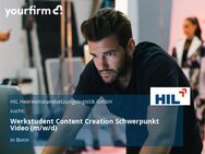 Werkstudent Content Creation Schwerpunkt Video (m/w/d) - Bonn