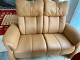 2-Sitzer Couch Echtleder, Farbe Cognac in 61348