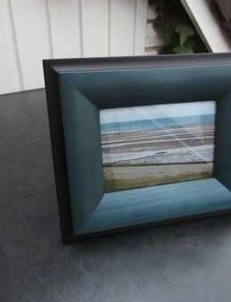 Bilderrahmen Wechselrahmen mit Glas 21x17 cm schwarz türkis Deko 3,- - Flensburg