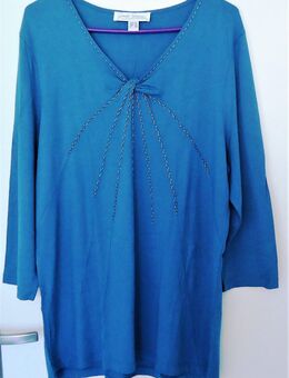 NEU-wertig ⭐ Gabriele Schaawe ❤️ EDEL Shirt Stäbchen Rocailles⭐ Grösse 48 - Großrosseln