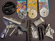 Kleine Kiste Trödel mit Wii-Spiele, Lenkrad, Kleinteile - Essen