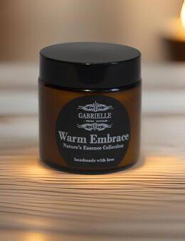 Warm Embrace Candle – Duftkerzen aus Sojawachs, handgemachte Kerze, umweltfreundliche Kerze, vegane Kerz, Sandelholz und Bernsteinkerze - Boppard