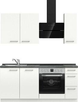 nobilia® Küchenzeile "Laser II", Ausrichtung wählbar, Breite 180 cm, vormontiert, wahlw. mit unterschiedlichen E-Geräten-Sets