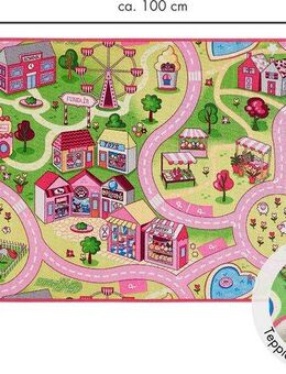 Andiamo Kinderteppich Straße, LAGERRÄUMUNG!, rechteckig, Höhe: 5 mm, Straßen-Spiel-Teppich, Sonderposten, für Mädchen & Jungen