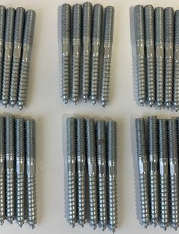 Stockschrauben M8 x 80, 30 Stück,Stahl verzinkt, Innenstern TX 25 - Niederahr