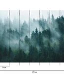 living walls Fototapete THE WALL III Landschaft Tapete Motivtapete Wald Wald, glatt, matt, (1 St), Vliestapete floral für Schlafzimmer Küche Wohnzimmer Landschaft Design in 00000