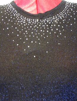 Festliches Lurex-Shirt / Pullover schwarz mit viel Glitzer ca. Gr. 42 - Biebesheim (Rhein)