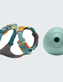 Ruffwear Hundegeschirr + Ø 8,9 cm Spielzeug Huckama gratis! - Front Range, Spring Mountains Größe M: 69 - 81 cm Brustumfang