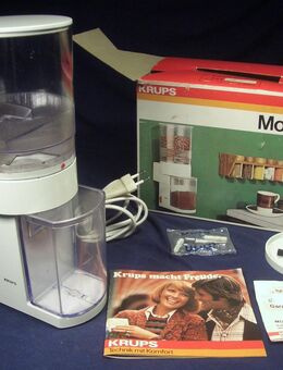 vintage Krups Kaffeemühle Typ 221 Mocca in weiß von 1975 - Oberhaching