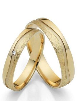 Firetti Trauring Schmuck Geschenk Gold 750 Hochzeit Ehering "LIEBE", Made in Germany, wahlweise mit oder ohne Brillant