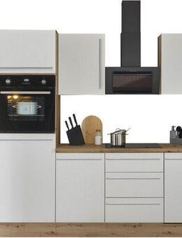 KOCHSTATION Küchenzeile Florida, Breite 370 cm, wahlweise mit E-Geräten,Softclose für Türen/Schubkästen