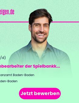 Sachbearbeiter (w/m/d) der Spielbankkontrollgruppe - Baden-Baden