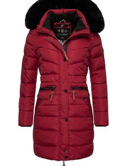 Navahoo Steppmantel Paula stylischer Winter Parka m. edlem Fellimitat