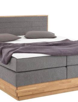 Home affaire Boxspringbett Cavan, Eiche, inkl. Bettkasten & Topper, verschiedene Härtegrade (auch H4)