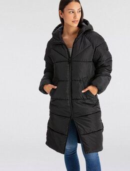 ONLY Steppmantel ONLAMAND LONG PUFFER COAT CS OTW mit Kapuze und praktischem 2-Wege Reißverschluss