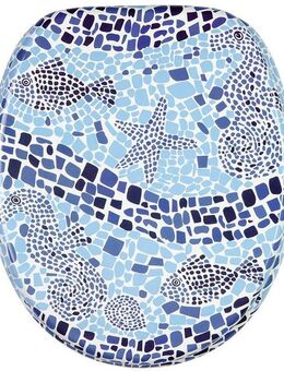 Sanilo WC-Sitz Mosaic World, mit Absenkautomatik