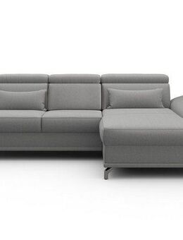 sit&more Ecksofa Cabrio L-Form, B: 295 cm, mit Sitztiefen-, Arm- & Kopfteilverstellung, 2 Nierenkissen, Federkern, optional Bettfunktion und Stauraum