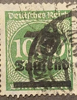 Briefmarke Deutsches Reich 1923, 1000 Mark überdruckt, gestempelt - Leverkusen