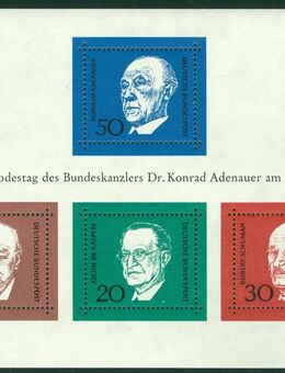 Bund postfrischer Block Nr. 4 (554-57) - Porta Westfalica Zentrum
