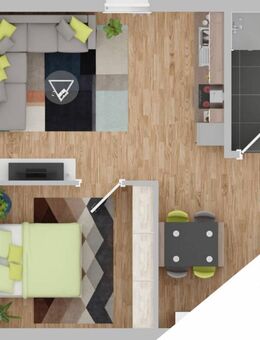 Neu! 2-Zi-Erdgeschoßwohnung mit Küche und Gartenanteil - Schwandorf
