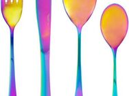 PINTINOX Besteck-Set Princess RAINBOW (24-tlg), 6 Personen, Edelstahl 18/10, mit außergewöhnlichem Rainbow-Effekt