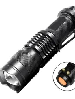 Schwarze Mini LED Taschenlampe - Radevormwald (Stadt auf der Höhe)