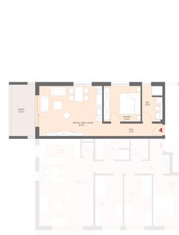 Neubau: 2-Zimmer Obergeschoss mit Balkon im Kanderpark, Binzen Nr.4 - VERKAUFT - Binzen