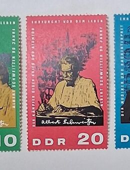 DDR 1965 90. Geburtstag Albert Schweizer komplett postfrisch - Görlitz