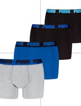PUMA Boxershorts PUMA MEN EVERYDAY BOXER 4P ECOM (Packung, 4er Pack) mit breitem Logo-Webbund